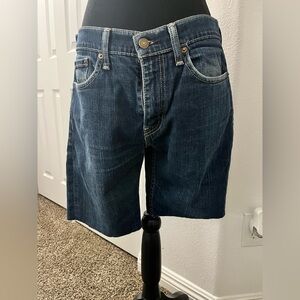 Levi's Dark Wash Denim Shorts